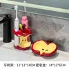 Estante de Almacenamiento para Cepillo de Dientes Eléctrico de Cerámica Apple Lavabo del Baño Tocador Pasta de Dientes Base para Cepillo de Dientes Flor de Seda