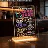 Tablero de Exhibición para Puesto Mercado Nocturno Pizarra Luminosa Atracción de Tráfico Tablero Fluorescente Luminoso Estante Publicitario Puesto