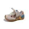 Zapatillas Casuales para Correr para Niños 2026 Primavera Nuevo Estilo Moda para Niñas Malla Transpirable de Color Contrastante Zapatos Deportivos Antideslizantes para Niños