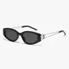 Nuevas gafas de sol de moda con montura de ojo de gato, personalidad, modifican la cara, caja, gafas de alto sentido, gafas para fotografía callejera