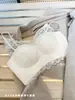 Lingerie Francesa Puro Desejo Renda Decote em V Profundo para Mulheres com Seios Pequenos Push-up Sem Fio Estampa de Leopardo Sexy Costas Bonitas Sutiã Respirável Sem Costura
