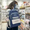 Mochila para estudantes do sexo feminino, mochila escolar versátil estilo ins com tema de floresta, mochila de grande capacidade para alunos do ensino fundamental, médio, superior e universitários, versão coreana
