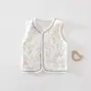 Colete Acolchoado Classe A para Bebês 40g para Meninos e Meninas, Outono e Inverno, 100% Algodão, Quente