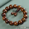 Pulseiras de Madeira Huanghuali Atacado com 108 Contas para Homens e Mulheres, Feitas de Madeira Velha, Contas de Oração de Madeira de Rosewood, Venda Direta do Fabricante