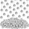 Gancho de Bola de Espejo Disco Anillo Colgante de Espuma de Vidrio Bola Colgante Bola Decorativa para Árbol de Navidad Disco Colgante