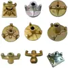 Tuercas de Disco de Hierro Fundido con Tres Garras, Dos Garras y Tuercas de Disco Compuestas para Tornillos de Sellado de Agua en Construcción, Usadas en Conjunto con Accesorios para Encofrados de Aluminio