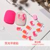 Arte de Uñas Japonés Diamante Fluorescente Color Caramelo Joyería Ángulo Largo Pan Diamante Plano Super Brillante Decoración de Diamantes para Uñas Paquete de 10
