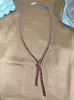 Collar de Borla de Zirconia Aretes Set de Dos Piezas Moda Europea y Americana Lujo Accesible Cadena Elegante para la Clavícula Accesorios de Nicho de Alta Gama para Mujeres