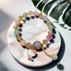 Pulseira Princesa Fofa Cor de Doce para Melhores Amigas, Pulseiras de Contas para Crianças, Doce e Sofisticada, Bijuterias Versáteis para Barracas