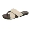 Sandalias de Diseño Coreano Estilo Retro Hong Kong para Mujer, Calzado de Verano para Exteriores, Chanclas Planas de Suela Suave para Vacaciones en la Playa, Estampado de Leopardo