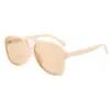 Nuevas Gafas de Sol de Doble Puente con Montura Grande Transfronterizas Europeas y Americanas Gafas Multicolores de Moda Ins para Hombres Gafas de Sol de Moda Retro para Mujeres