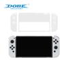 Funda de cristal transparente para host SwitchOled + funda de TPU para mando izquierdo y derecho + funda protectora de PC para host - Kit