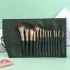 Juego de 14 Brochas de Maquillaje Green Cloud Herramientas de Belleza Brocha para Sombra de Ojos Polvo Set Portátil Brocha Suave Fabricante de Origen