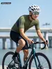 Roupas de Ciclismo Masculinas para Esportes ao Ar Livre de Verão Ciclismo de Estrada Zíper Completo Respirável Secagem Rápida Elástico Slim Manga Curta 618