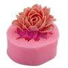 Precio de Fábrica Molde para Pastel con Forma de Flor de Rosa en Flor DIY Silicona Voltear Herramientas para Hornear Azúcar Molde para Hielo H1791