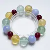 Pulsera de Fluorita Verde de Cristal Natural 'Humo Ligero del Tiempo' para Mujer, Regalo Versátil, Pulsera de Fluorita Amarilla al por Mayor