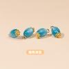 Botão Gota D'água Chinoiserie Novo Botão Chinoiserie Imitação Jade Olho de Gato Botão Pingente Botão Cheongsam Pingente para Penteado Acessórios Cheongsam