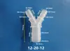 Conector de Pagoda de Diámetro Variable Tipo Y de PP, Conector de Tres Vías de Plástico, Conector de Tubería de Agua, Distribuidor de Agua, Conector de Conversión para Manguera