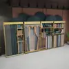 Expositor de tarjetas colgantes de tela para cortinas tipo suelo estante de muestras de tela para textiles del hogar sala de exposiciones expositor de muestras grande móvil