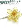 Novedad Pinza de Flor de Huevo Pinza de Pelo de Flor de Colores Retro Europea y Americana Pinza Lateral para Cabello de Mujer Pinza de Tiburón para Media Cabeza
