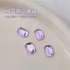 Pedras de Strass Retangulares Octogonais K9 Super Brilhantes para Nail Art, Pedras de Strass Retangulares Coloridas Populares de Alta Qualidade em Formato de Doce, Acessórios Coloridos para Unhas com Fundo Reto