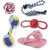 Brinquedo de Corda de Algodão Resistente a Mastigação para Cachorros, Brinquedos para Cães de Porte Pequeno e Médio, Brinquedo de Nó de Corda, Conjunto de Frisbee Suprimentos para Animais de Estimação