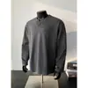 Top básico de cuello en V y manga larga para otoño e invierno, disponible en varios colores, elástico y cómodo, adecuado para adolescentes, uso diario y versátil para diversas ocasiones.