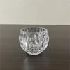 Portavelas de Cristal Transparente para Aromaterapia, Portavelas de Cera de Vidrio Grueso, Adornos para el Hogar, Accesorios de Artesanía al por Mayor