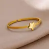Anillo de Acero Inoxidable Chapado en Oro Transfronterizo para Mujer, Cruz, Luna, Anillo Geométrico Liso, Anillo de Pareja, Patrón Geométrico en Forma de Corazón