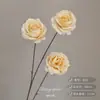 Arranjo de Chão com Flores Artificiais Cor de Champanhe, Rosa de Casamento, Hortênsia, Material de Flores para Corredor de Teto, Arranjo de Decoração para Auditório