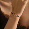 Europa y Estados Unidos nueva moda Joker cera cuerda aleación concha colgante mano cuerda señoras pulsera joyería al por mayor transfronterizo