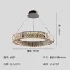 Lustre Moderno de Cristal com Malha Dupla de Luxo Leve, Lustre Redondo para Sala de Estar, Iluminação de Cristal LED Minimalista Moderna para Sala de Jantar
