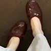 2026 Principios de Otoño Zapatos Planos de Ballet para Mujer sin Cordones Suela Suave Zapatos Pequeños de Cuero Cómodos Zapatos Individuales Retro Zapatos de Abuela