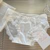 Luar Terno * Nova Lingerie Sexy de Renda Satinada Calcinha de Algodão Feminina Fina Respirável de Cintura Média Calcinha de Menina