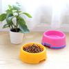 Cuenco de plástico práctico para mascotas, venta al por mayor, color caramelo, redondo, individual, para gatos, comida, arroz