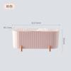 Caja de almacenamiento de cosméticos de tres rejillas de fábrica Hedou transparente con tapa para algodón cosmético, esponja de belleza, almacenamiento transfronterizo