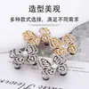 Botón de Mariposa para Ceñir la Cintura con Pedrería y Perlas, Desmontable, Botón de Cintura sin Coser para Jeans, Reductor de Cintura para Ajustar Cinturas Grandes a Tallas Más Pequeñas