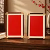 Nuevo Marco de Fotos Hueco Tridimensional de Esquina de Cobre Imitación de PVC Estilo Chino para Caligrafía Artística DIY Regalo para Papá Marco de Exhibición