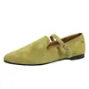 Zapatos planos de gamuza cómodos sin cordones 2026 otoño transfronterizos talla grande punta fina suela blanda casual para mujer en stock
