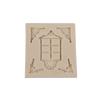 Flip sugar mold European porta e janela molde de bolo clássico villa castelo porta chocolate silicone molde ferramentas de cozimento