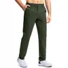 Nuevos Pantalones de Golf Elásticos de Cintura Media para Hombre de Exportación Amazon Talla Grande Rectos Color Sólido Secado Rápido Ligeros Pantalones de Traje