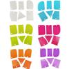 Juego de 6 raspadores de plástico para crema de pastel, herramienta de modelado para alisar patrones, raspador de arco triangular, cuchillo de corte