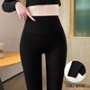 Calças de Pele de Tubarão para Mulheres, Adequadas para Primavera e Outono, Finas e Espessadas, Emagrecedoras, Melhoradoras de Pressão, Tamanho Grande, Leggings, Yoga, Calças Barbie Modeladoras