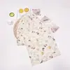 Pantalones de pijama de algodón y seda de verano nuevos 26 años 45 unidades, Pantalones anchos de nueve puntos para mujer, Pantalones finos de talla grande holgados para aire acondicionado, Pantalones de playa