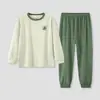 Pantalones de pijama de manga larga para niños y niñas Ropa de casa cómoda para niñas de invierno Felpa australiana Forro polar Festival de Primavera Año Nuevo