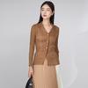 Camisa Miyake Protetor Solar Feminina Jaqueta Fina Slim Fit All-match Novo Cardigan Casual de Chiffon de Manga Comprida
