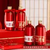Garrafas de Vinho para Casamento Vermelhas, Pacote de 0,5kg de Garrafas Vazias para Bebidas Alcoólicas, Atacado 500ml Garrafas de Vinho para Banquete de Casamento, Garrafas de Vidro para Casamento