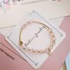 Pulseira Original Girl Love Estrela de Cinco Pontas Pipoca Rosa Cristal Único Círculo Moda Presente de Aniversário Joia Pulseira Atacado