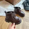 Botas Martin para Niños 2026 Nuevo Estilo Primavera y Otoño Botas Individuales Estilo Británico para Niños Botas de Cuero Retro de Caña Media para Niñas Moda Botas Cortas