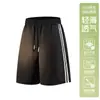 Shorts de Trabalho para Homens, Novo Estilo Verão 2026, Estilo Americano, Soltos, Leves, Seda Gelada, Shorts Esportivos Casuais